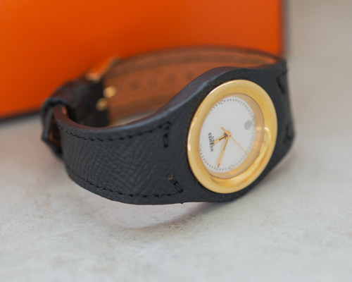 アーネ 革ベルト ヴォーエプソン 替ベルト 電池交換も可 トリヨン