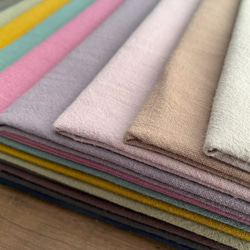 【カラーサンプル】無地 生地 布 コットンリネンやわらかヴィンテージ加工 コットンリネン 999サンプル 3枚目の画像