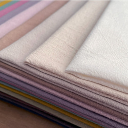 【カラーサンプル】無地 生地 布 コットンリネンやわらかヴィンテージ加工 コットンリネン 999サンプル 5枚目の画像