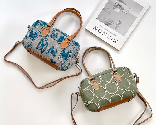 ミナペルホネン ハンドメイド 2wayポシェット トートバック ミニ