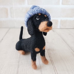 羊毛フェルト　ミニチュアシュナウザー　リース２点 ダックスちゃん ミニチュアシュナウザー白お座り 羊毛フェルト manahata 通販 8556246