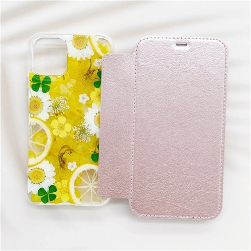 ゆページ⭐︎押し花ケース 押し花ケース/iPhone16e/Galaxy S25/xperia 1VI/Google pixel9