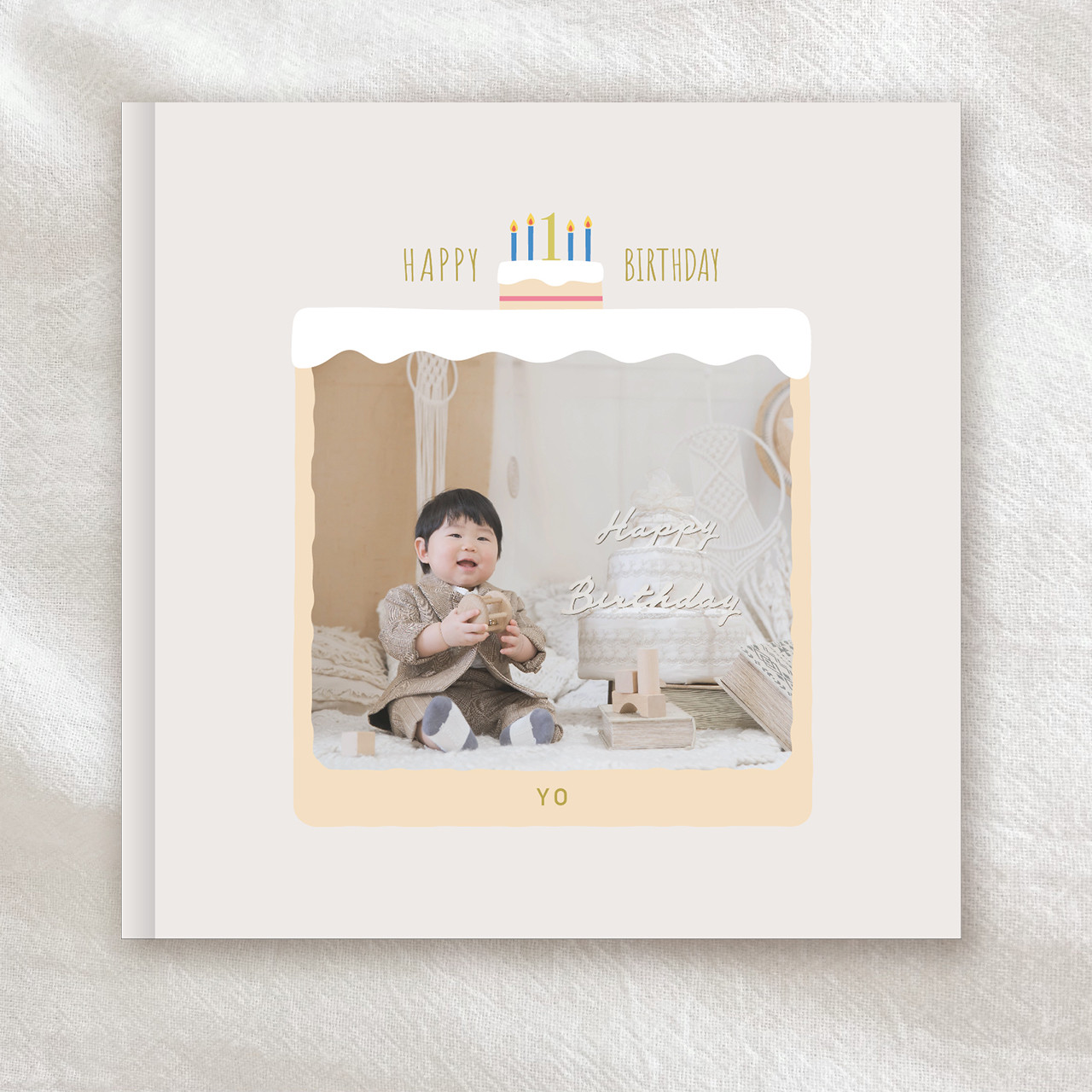 バースデーアルバム ケーキ