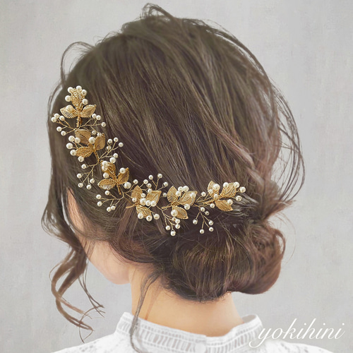 ウェディング ヘッドドレス ♡ ブライダル 結婚式 前撮り 髪飾り ヘア