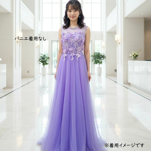 ドレス ラベンダーロングドレス 150cm 発表会 子供 ドレス 日本製 キッズドレス ラベンダー ロング 発表会 レンタル