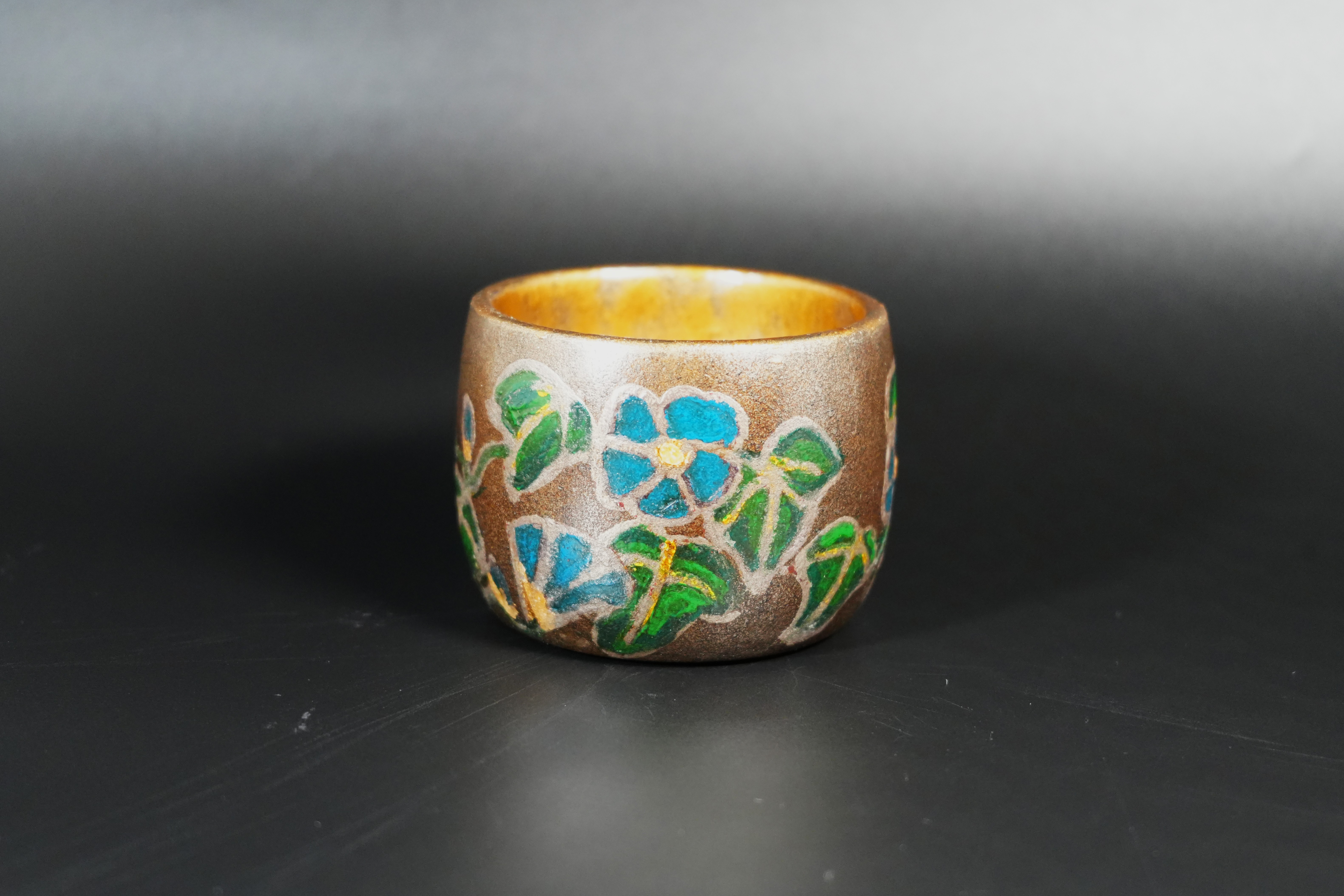 Makie Tea Bowl - Asagao  (朝顔)