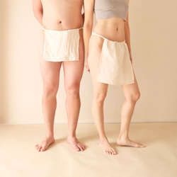 国産ダブルガーゼ 無漂白 ふんどし ［生成り］メンズ レディース