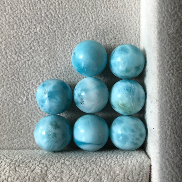 A ラリマービーズ 11 〜 12 mm 【送料込】 LMB130 larimar 直