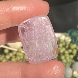 ライラックピンク♢キャッツアイ効果♢クンツァイト ルース 05 天然石 天然色 12枚目の画像