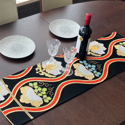 着物 帯 テーブルセンター BTC001 その他キッチン小物 Japanese Style