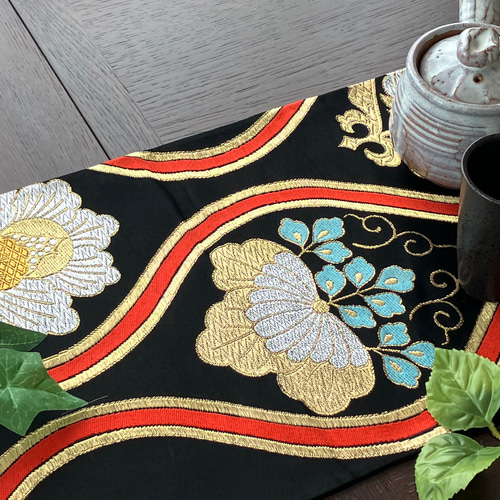 着物 帯 テーブルセンター BTC001 その他キッチン小物 Japanese Style