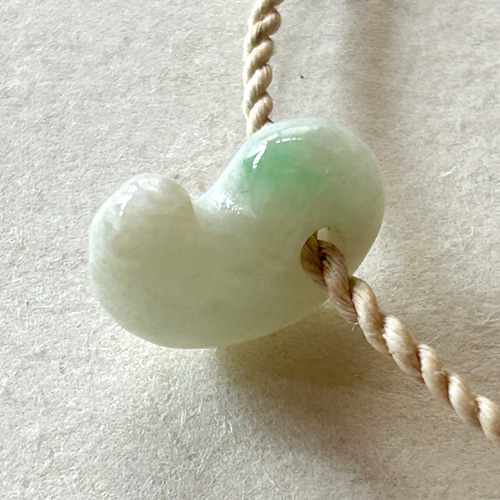 古代勾玉】本翡翠 精麻より紐ブレスレット A ブレスレット Sawre Rera