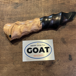 GOAT カッターナイフ 3種 木製グリップ GOAT 木製カスタムカッターナイフ Jロング ウネリ タモ その他