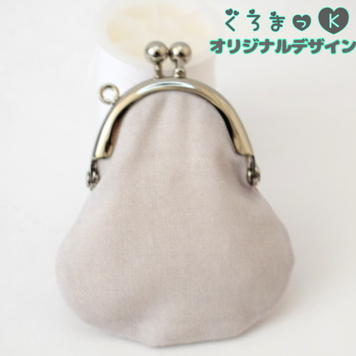 シナモン文鳥 がま口 ポーチ ハンドメイド コインケース 小銭入れ