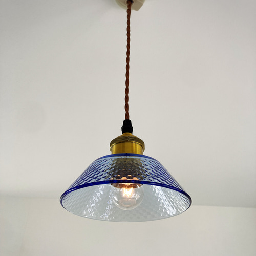 ブルー ガラス ペンダントライト モダン オシャレ照明 シーリング