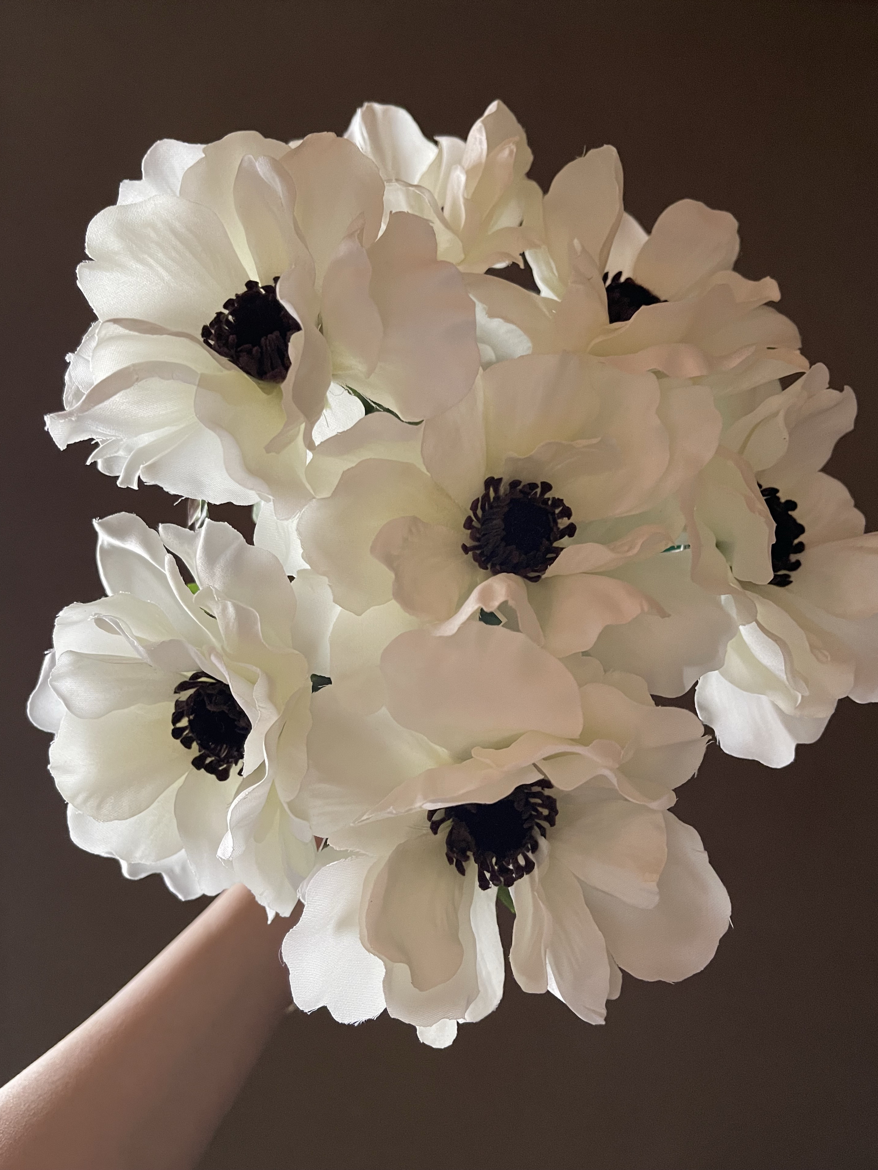 toytoy bouquet  大輪アネモネのシンプルブーケ【白】花束 撮影 前撮り 結婚式 インテリアフラワー 5,600円