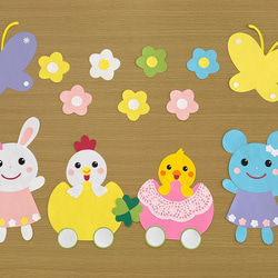春☆4月☆壁面飾り☆保育 型紙 SMILE 通販 15743925｜Creema