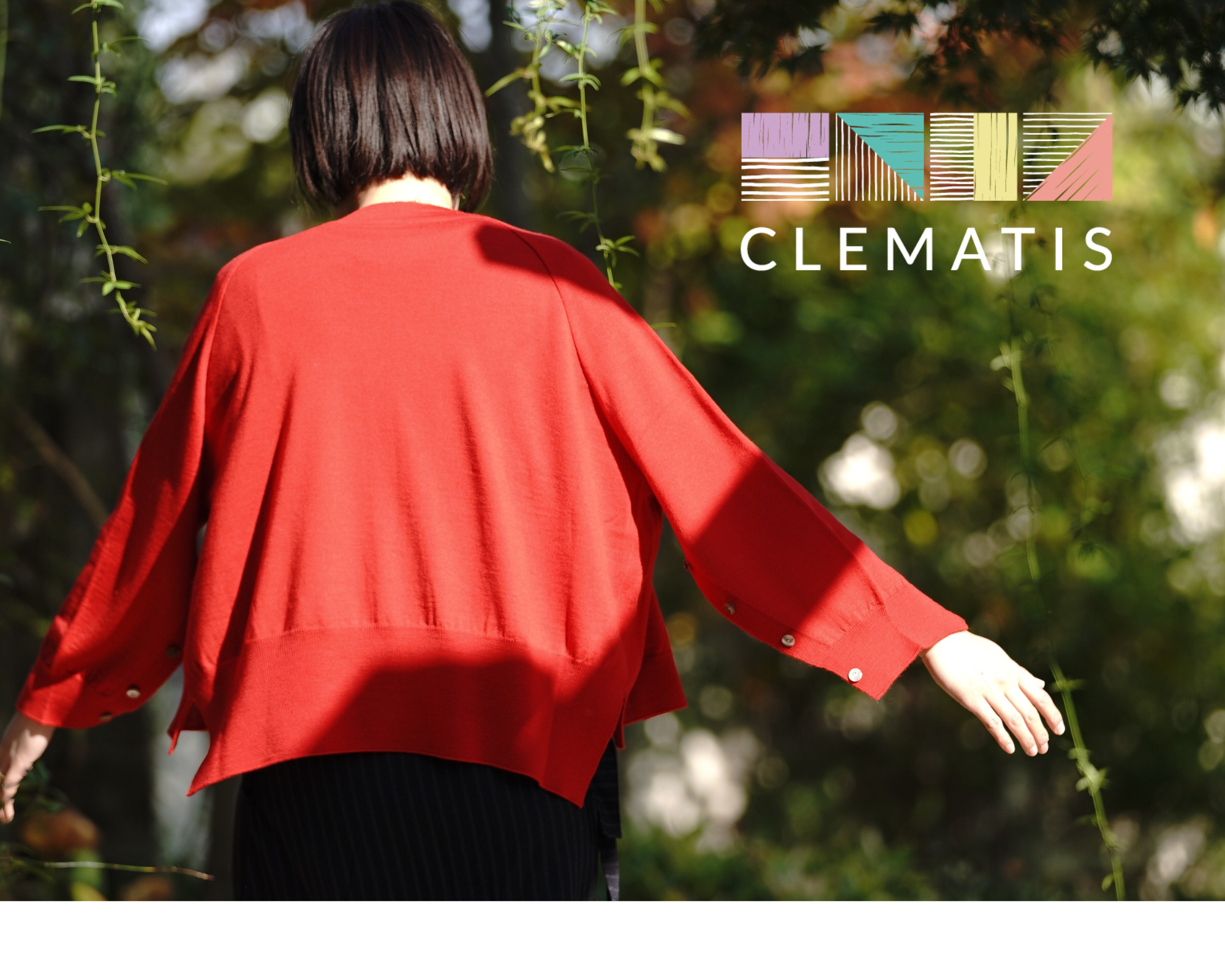 ☆ギフト 送料無料☆「CLEMATIS」そでボタンカーディガン Vネック オーストラリア産最高級メリノウール100％