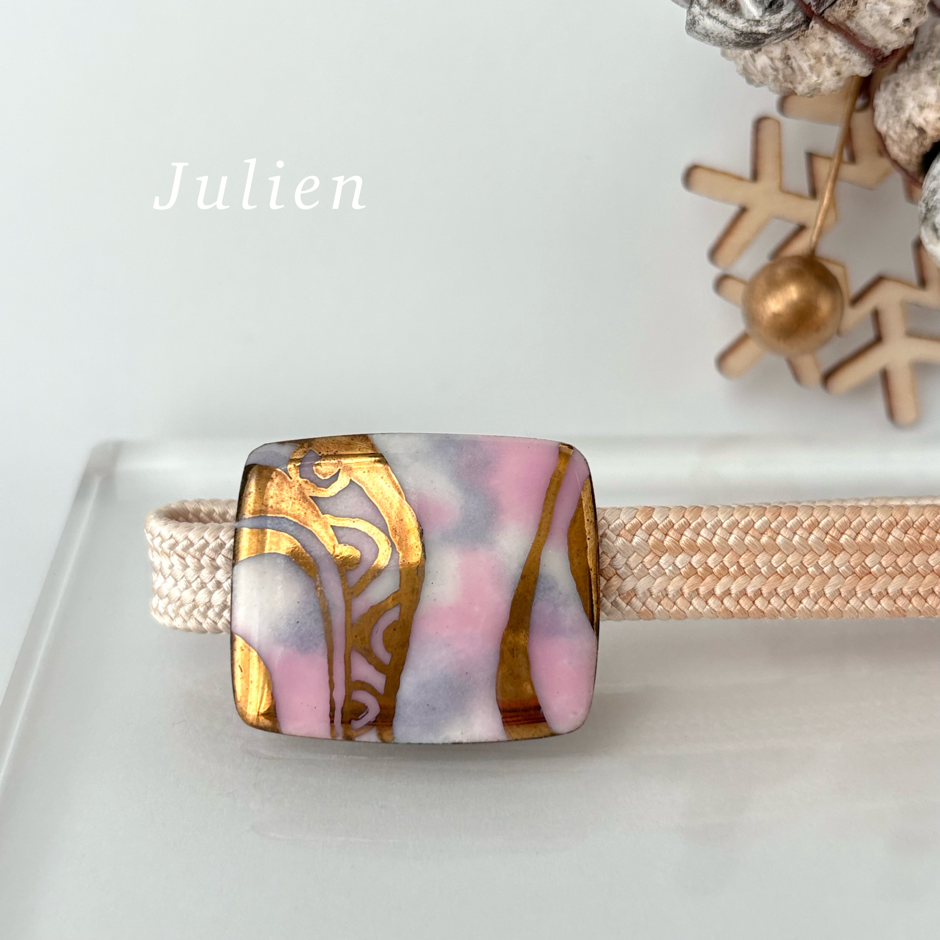 七宝焼き帯留め (586)