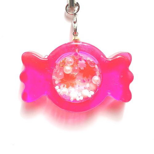 あざらし様 ③ピンク おてて横 ピンクチェックパールねこちゃん