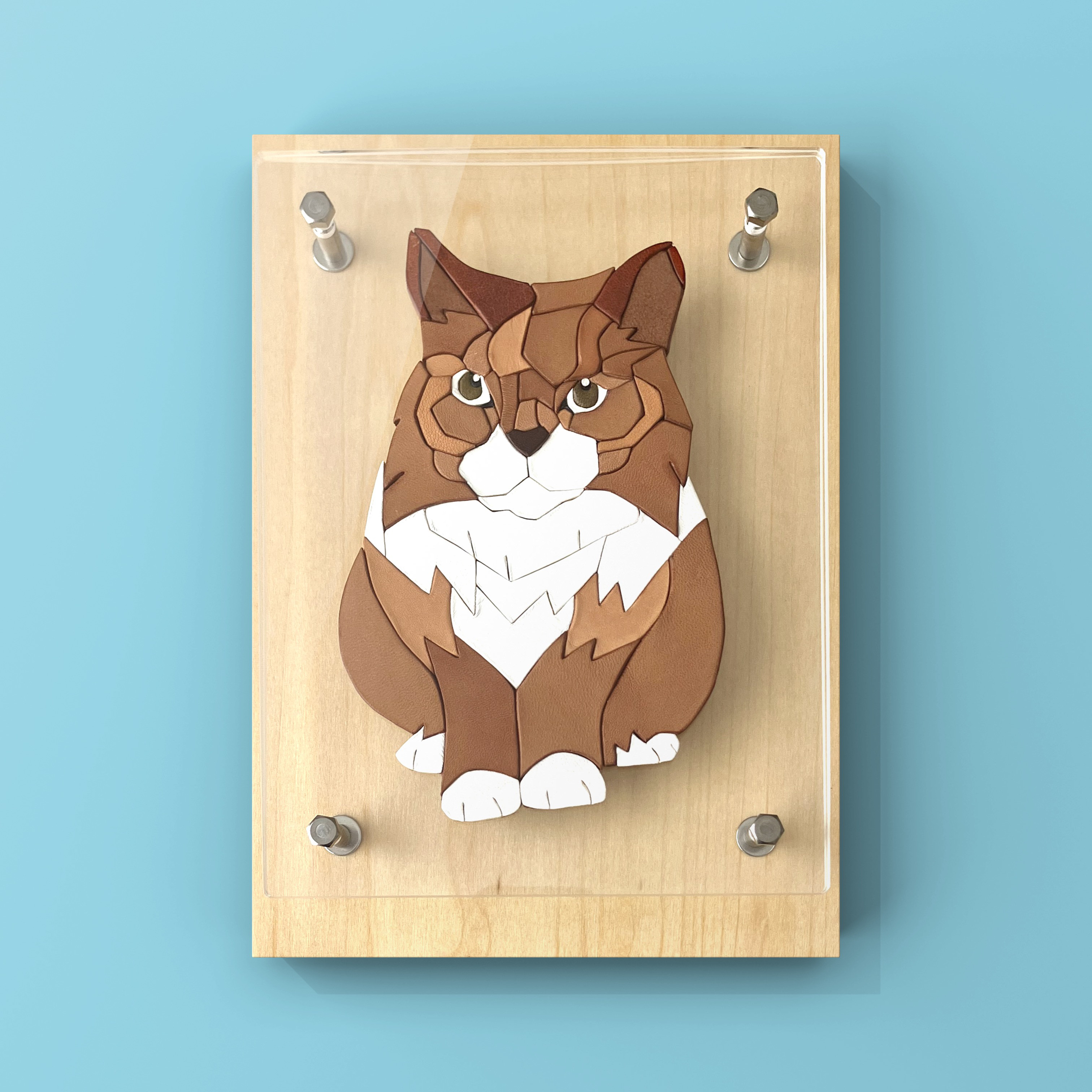 ■送料無料■Leather  Art / Cat