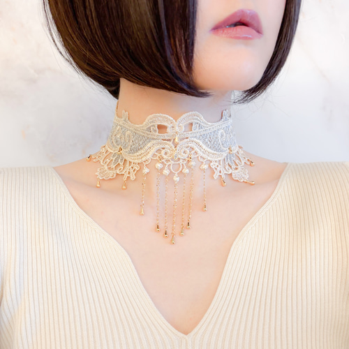 まもなく販売終了】あなたの名前、それは：淡いブルーの幅広レースの