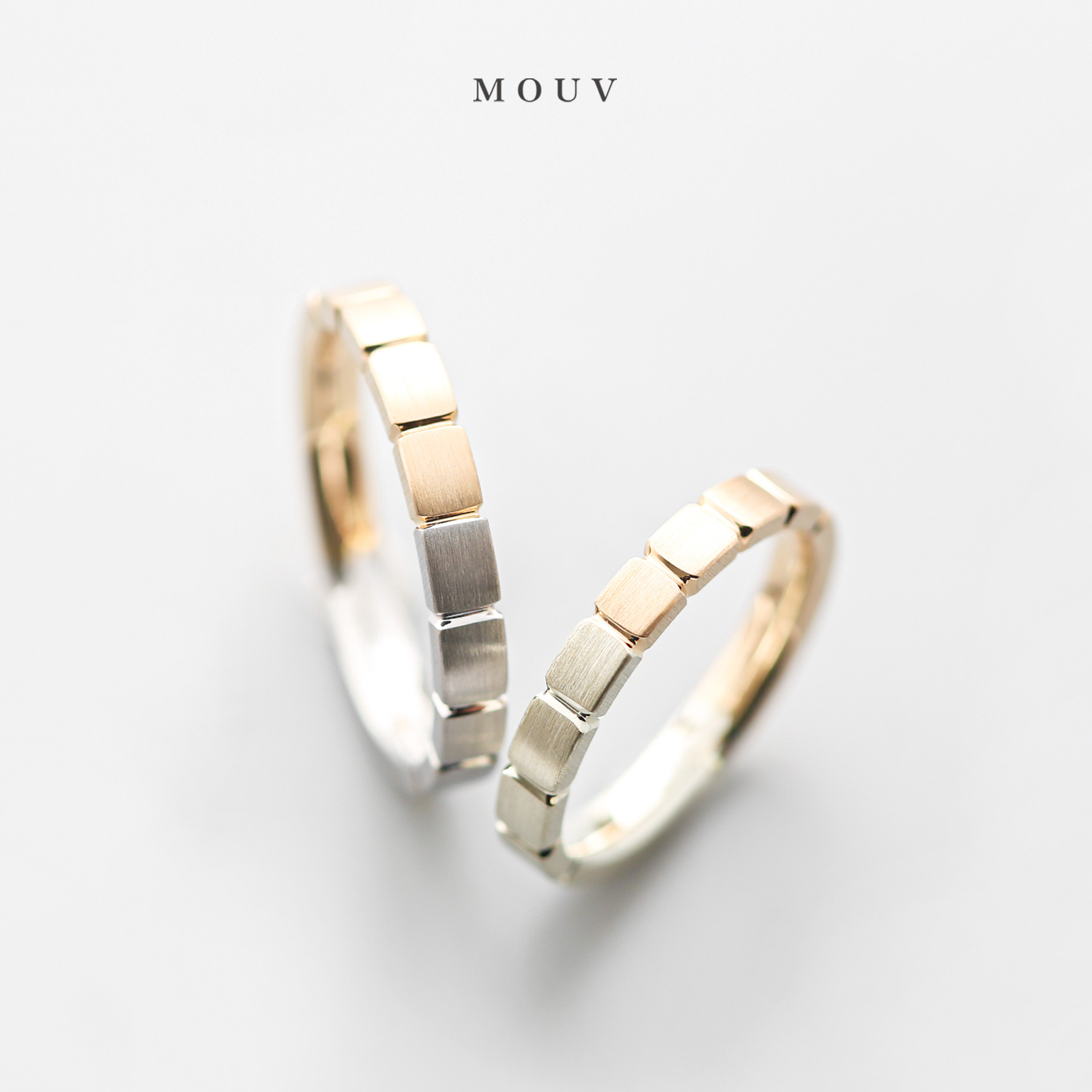 ブロックコンビ　[結婚指輪][ペアリング][単品購入可] 《送料無料》