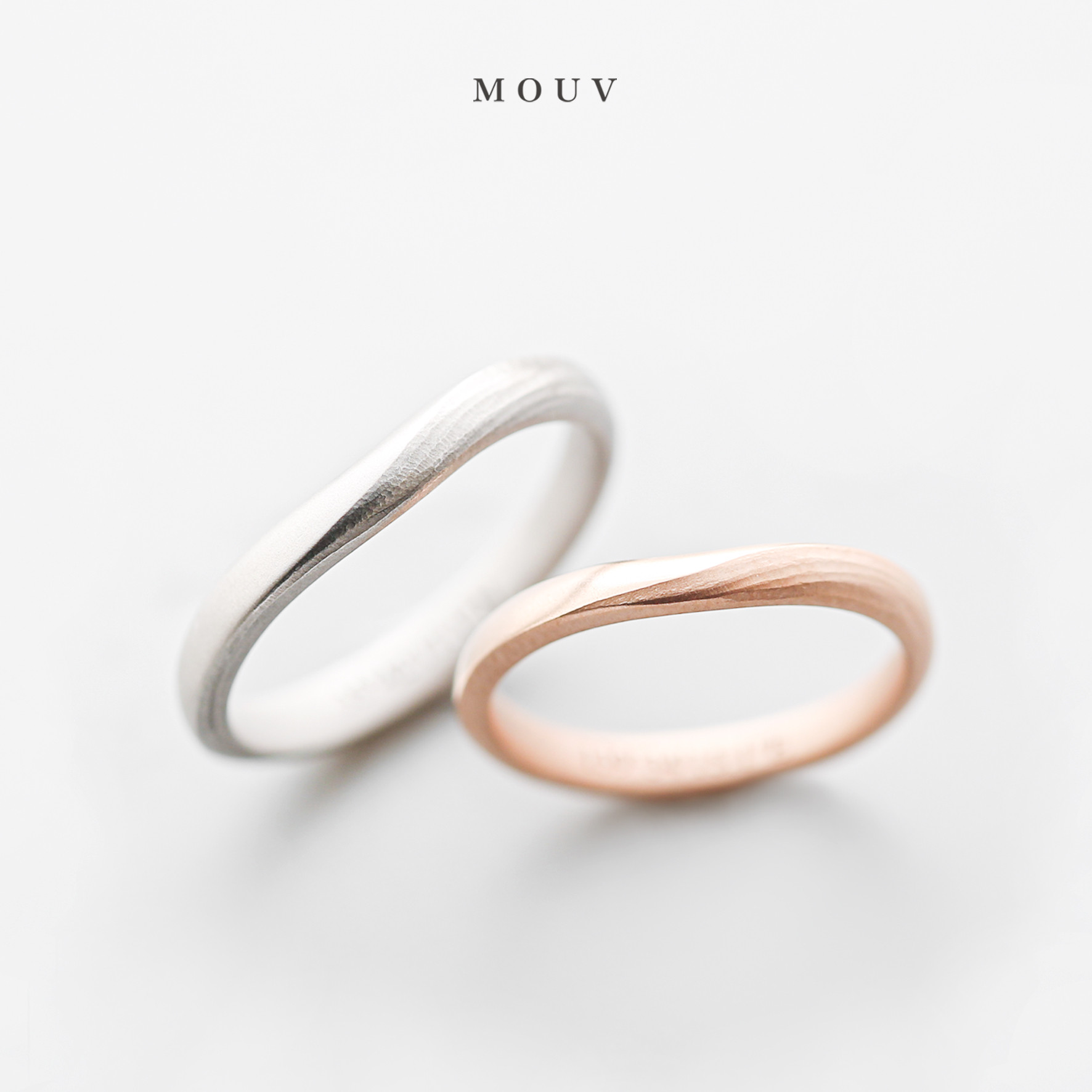 V字木目コンビ　[結婚指輪][ペアリング][単品購入可] 《送料無料》