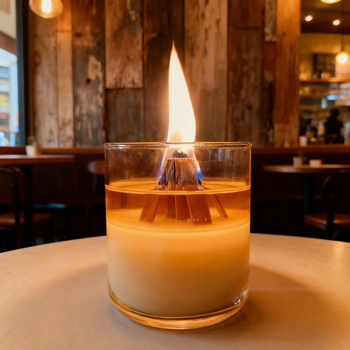 焚ゆら】焚き火キャンドル・アロマキャンドル・ソイキャンドル・屋内
