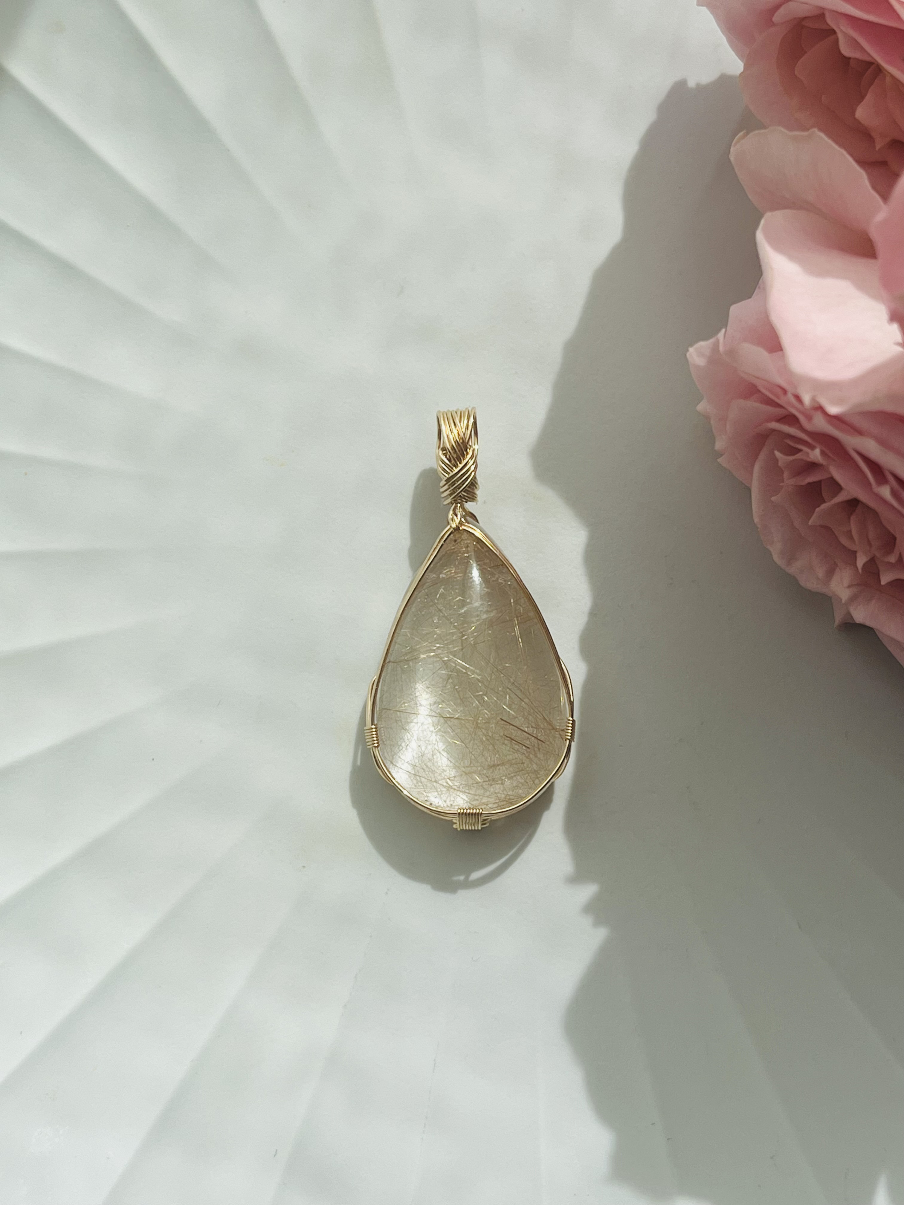 女神巻き®︎ ルチルクォーツ ペンダントトップ