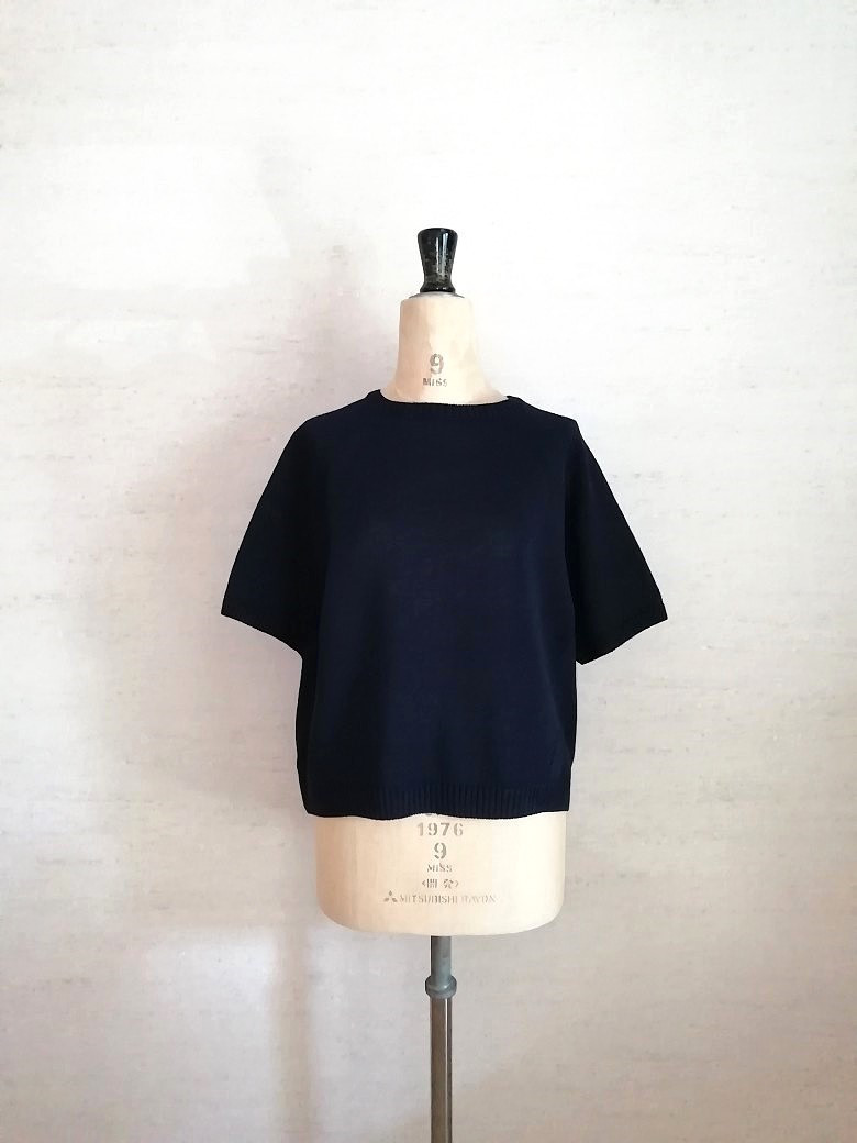 【再再再…販♡】冷感素材＆通気性◎コットン100％ギマ加工　ラグランポンチョプルオーバー　ブラックネイビー