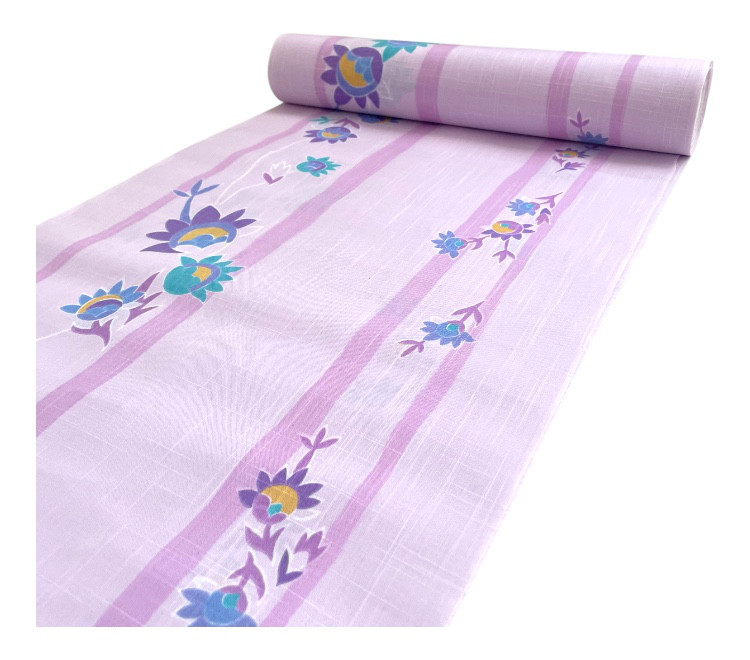 処分価格！浴衣地　片面染　反物　anan   ピンク