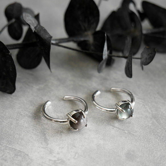 【補貨/尺寸可調】單顆凸面寶石戒指 / 黃銅 R079 第7張的照片