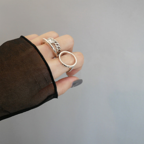 再販・サイズ調整可】サークルモチーフリング / silver R084