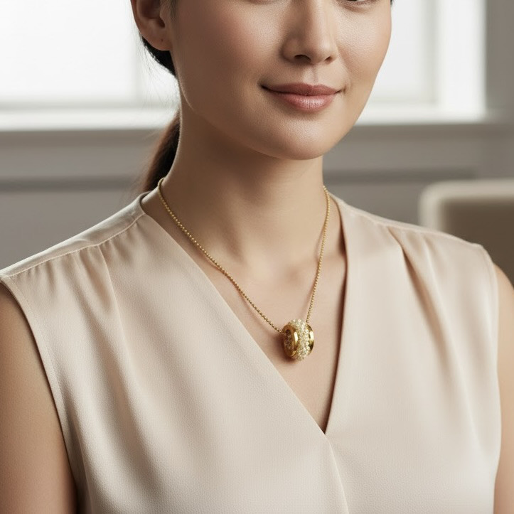 ミミール・カー  ペンダント（イエロー系）　l-bdze067n