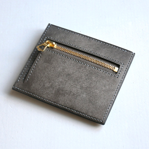ミドルウォレット【ターコイズ（内装：グレー）】二つ折り財布