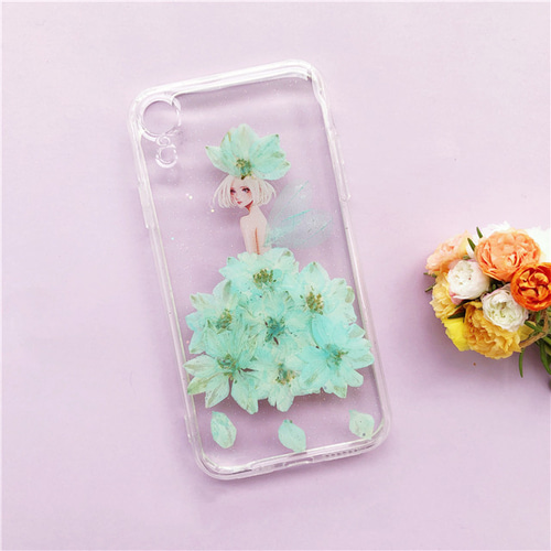 りらっくまページ★押し花ケース iPhone / 押し花スマホケース 211229_1 | 押し花 ケース専門店