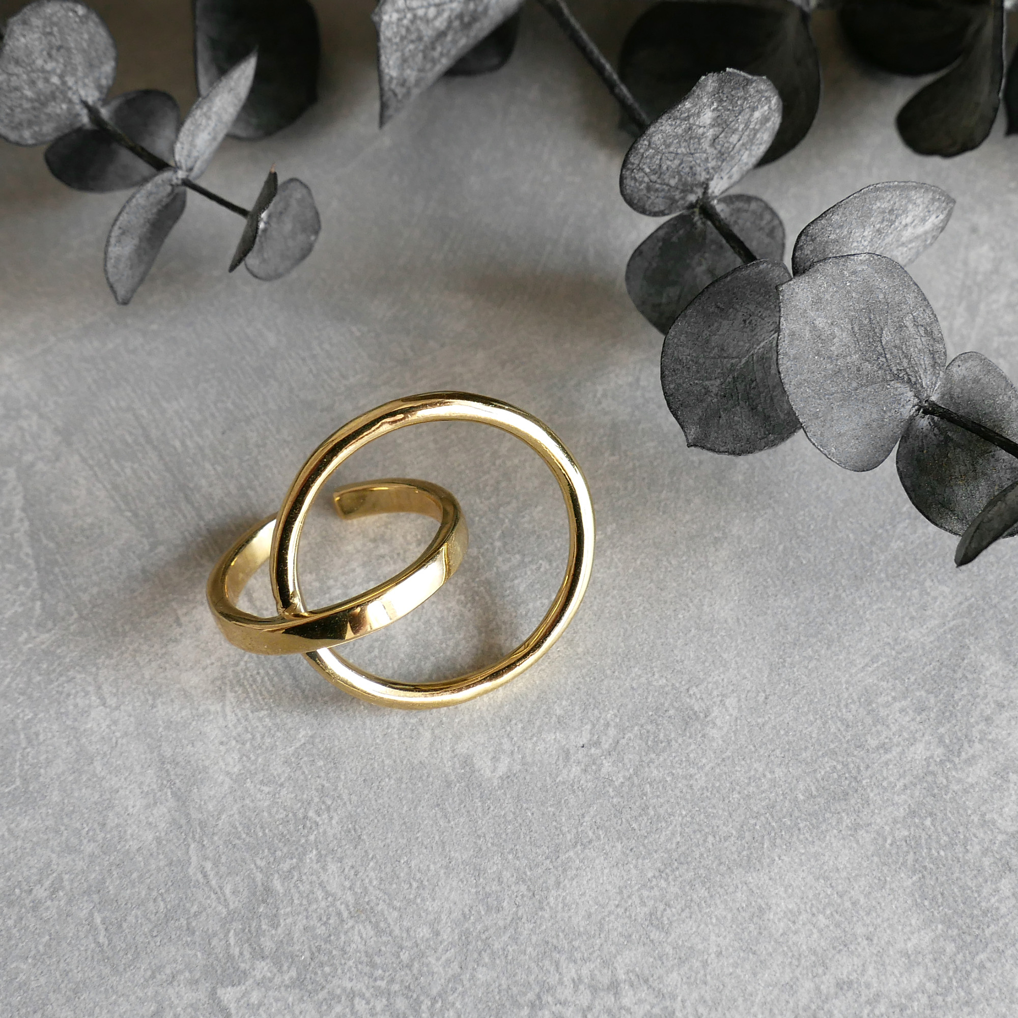 【2WAY】スワッグイヤカフ プラネット / brass　C153