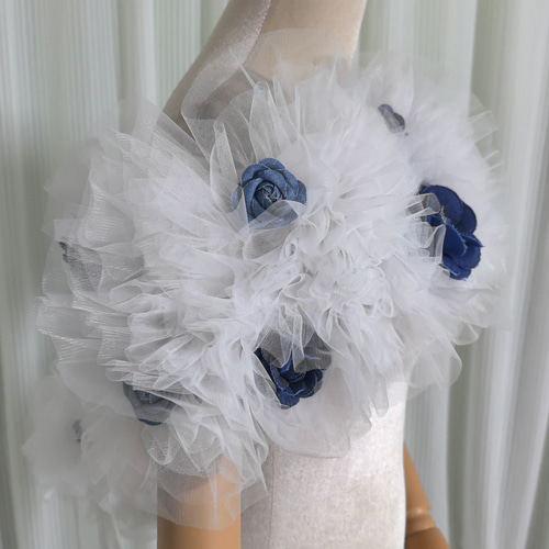 送料無料！取り外しオフショルダー オフホワイト デニムドレス  