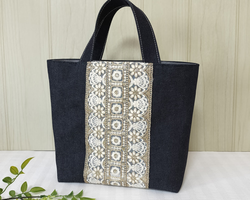 ★mayu★様 インド刺繍生地 トートバッグハンドメイド 3d30050ade68701572c4e3b22fbe7e