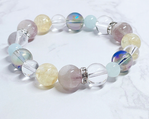 明るく前向きに、自分らしく過ごす 天然石ブレスレット｜アメジスト