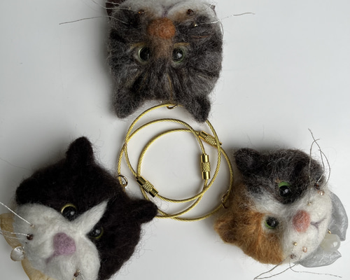 うちの子 ねこ 【オーダーメイド】 猫バックチャーム