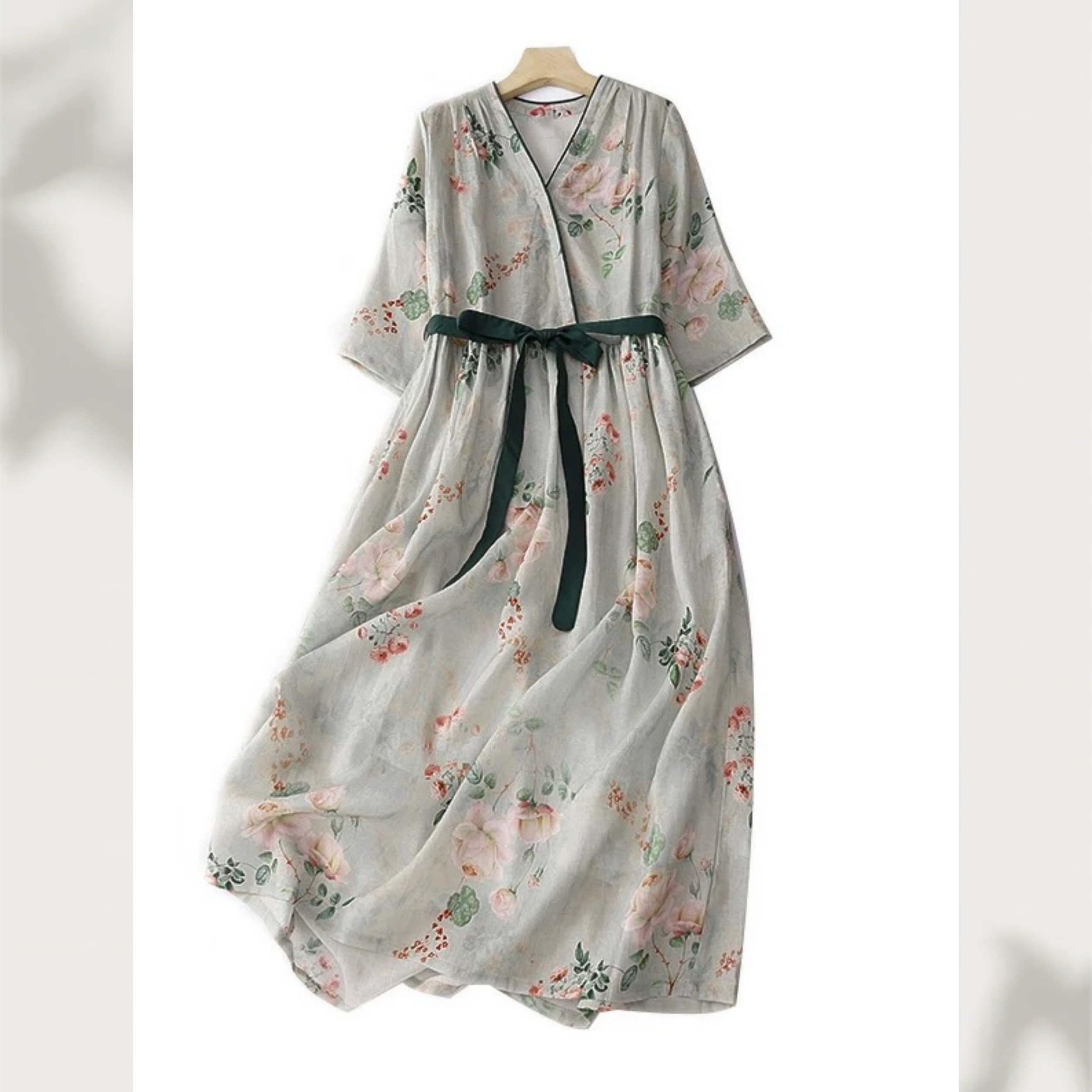 【受注】 新作 お洒落 ワンピース ロングワンピ 洗濯可