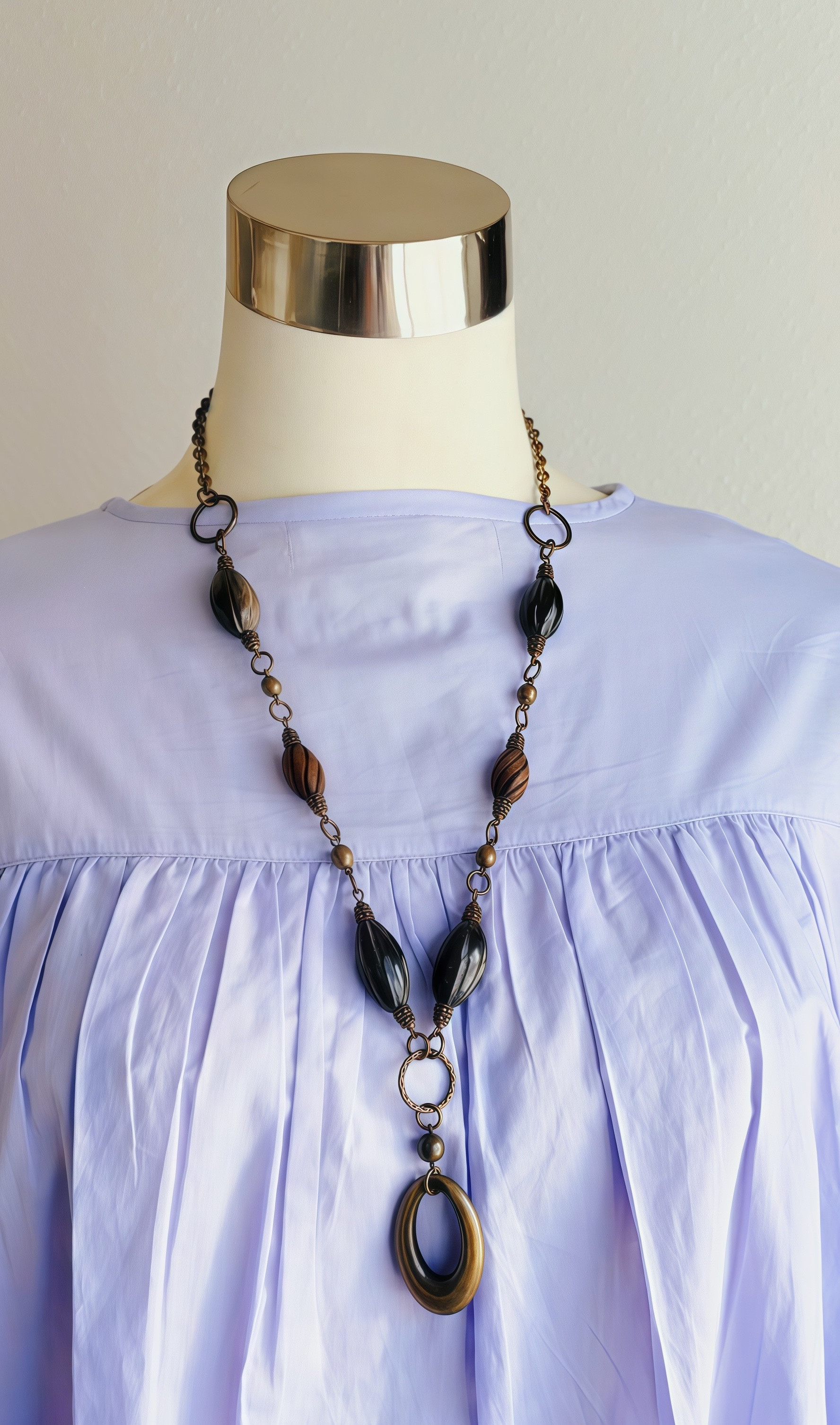 送料無料　　アンティーク調　ペンダントネックレス　古美