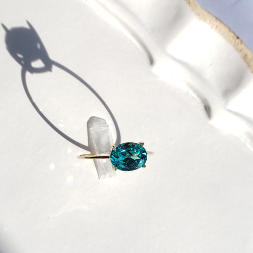 感謝価格 奇跡の煌めき☆彡 パライバトルマリン 人工宝石 オーバル