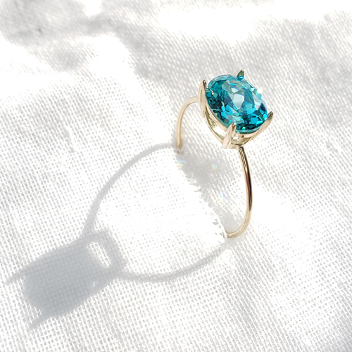 感謝価格 奇跡の煌めき☆彡 パライバトルマリン 人工宝石 オーバル