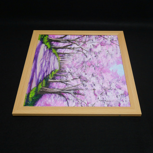 油絵 油彩 油彩画 絵 絵画 【桜トンネル】 油絵 油彩 油彩画 絵 絵画【桜トンネル】 絵画 HR 通販