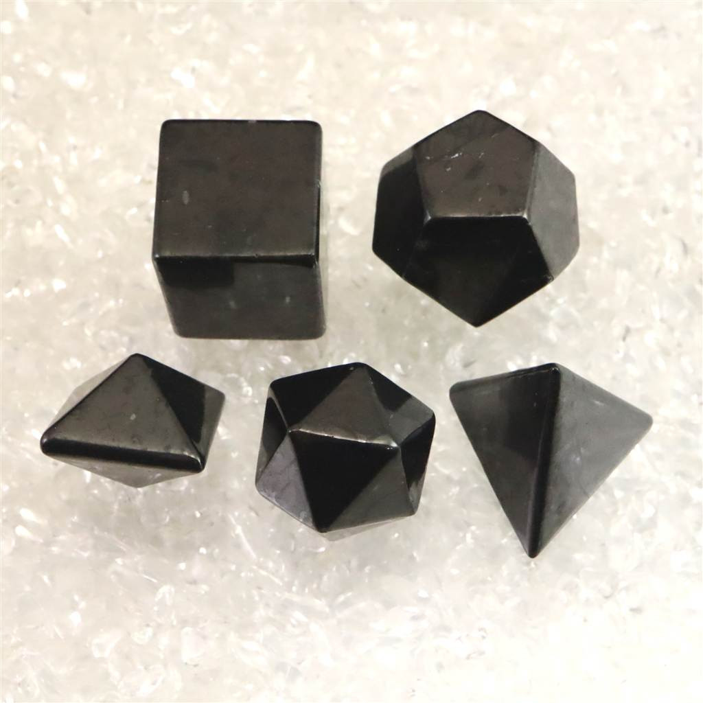 H&E社 シュンガイト プラトニックソリッド セット 59.8g #89722