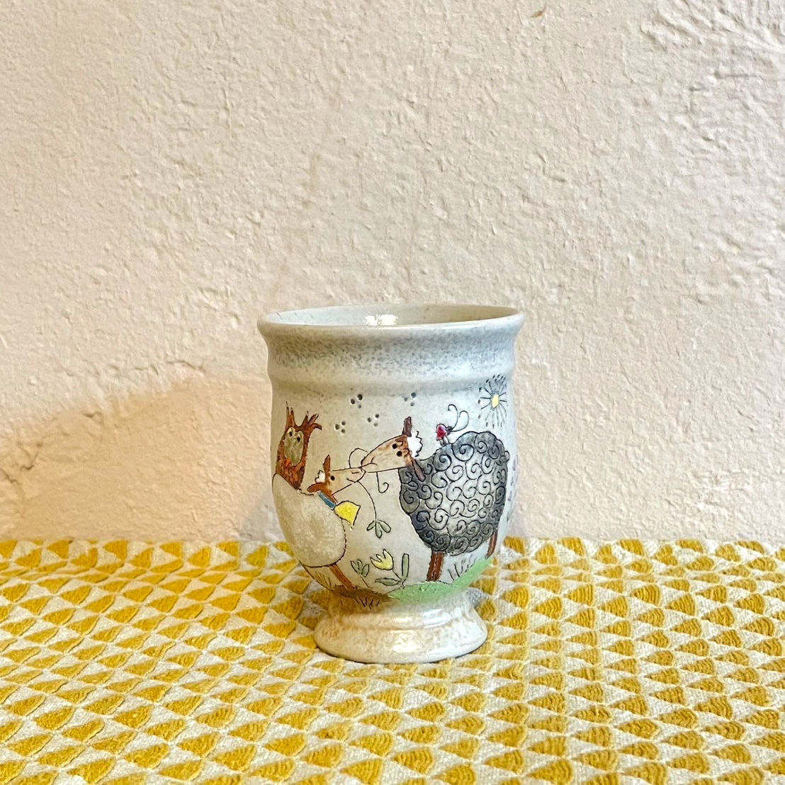 【フリーカップ】　ひつじ　ふくろう