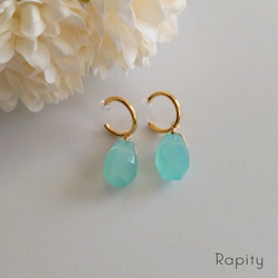 カルセドニー イヤリング・ノンホールピアス の人気通販｜Creema